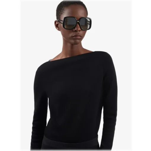 Givenchy Eyewear Givenchy - Sunglasses Square Oversize Silhouette in Optyl - Black - Sunglasses - - Avvenice