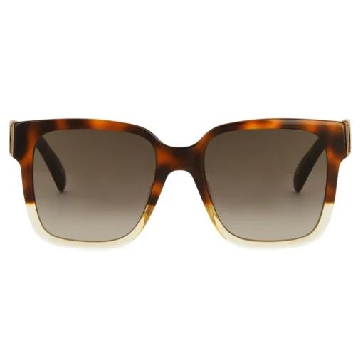 Givenchy Eyewear Givenchy - Sunglasses Two Tone GV3 Square in Acetate - Havanna Honey Brown - Sunglasses - - Avvenice^ Sunglasses & Eyewear