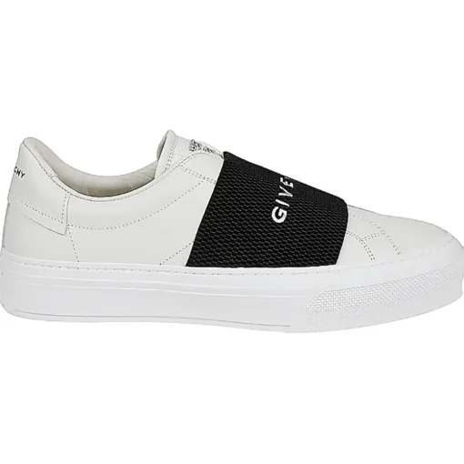 Givenchy - White and Black Calf Leather City Sport Sneakers - Exclusive Luxury Collection - Avvenice^ Shoes