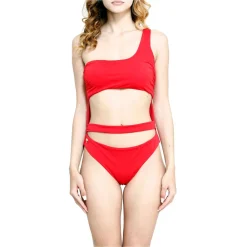 Grace - Grazia Di Miceli - Women's Trikini "Miami Beach" Red - Luxury Collection - Made in Italy - High Quality - Avvenice^ Swimwear