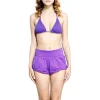 Grace - Grazia Di Miceli - Purple "Lincoln Road" Women's Shorts - Luxury Collection - Made in Italy - High Quality - Avvenice