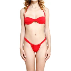 Grace - Grazia Di Miceli - "Hollywood" Red Balcony Bikini - Luxury Collection - Made in Italy - High Quality - Avvenice