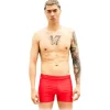 Grace - Grazia Di Miceli - "Kanazawa" Red Men's Boxer - Luxury Collection - Made in Italy - High Quality - Avvenice