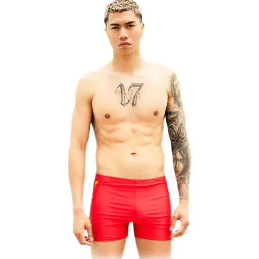 Grace - Grazia Di Miceli - "Kanazawa" Red Men's Boxer - Luxury Collection - Made in Italy - High Quality - Avvenice