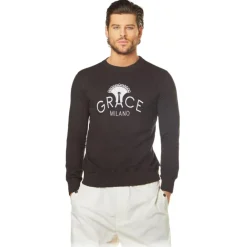 Grace - Grazia Di Miceli - Men's Dorian Crew Neck Sweatshirt - Luxury Collection - Made in Italy - High Quality - Avvenice