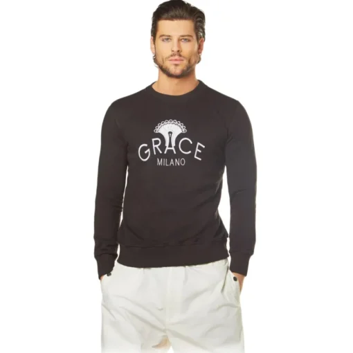 Grace - Grazia Di Miceli - Men's Dorian Crew Neck Sweatshirt - Luxury Collection - Made in Italy - High Quality - Avvenice