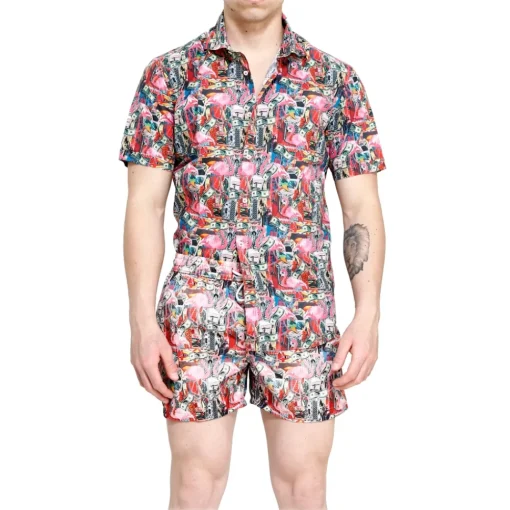 Grace - Grazia Di Miceli - Ocean Drive "Little Havana" Men's Shirt - Luxury Collection - Made in Italy - High Quality - Avvenice^ Shirts