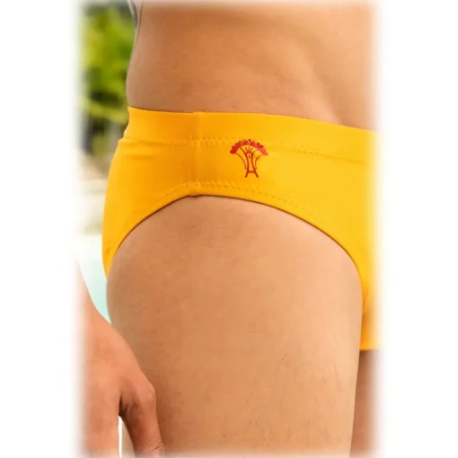 Grace - Grazia Di Miceli - Yellow Osaka Men's Briefs - Luxury Collection - Made in Italy - High Quality - Avvenice