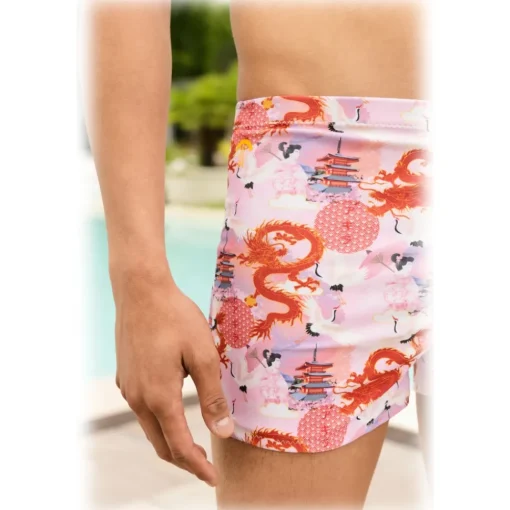 Grace - Grazia Di Miceli - Men's Boxer "Kanazawa" Itsukushima - Luxury Collection - Made in Italy - High Quality - Avvenice^ Swimwear