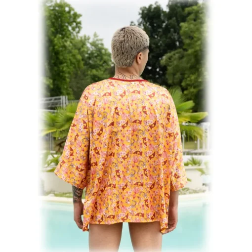 Grace - Grazia Di Miceli - Men's Kimono with Oriental Prints Hiloya - Luxury Collection - Made in Italy - High Quality - Avvenice^ Swimwear