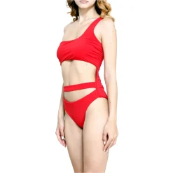 Grace - Grazia Di Miceli - Women's Trikini "Miami Beach" Red - Luxury Collection - Made in Italy - High Quality - Avvenice^ Swimwear