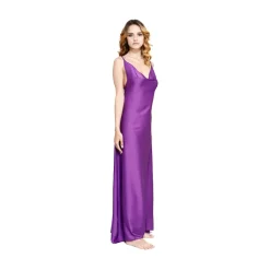 Grace - Grazia Di Miceli - "Española Way" Purple Women's Dress - Luxury Collection - Made in Italy - High Quality - Avvenice