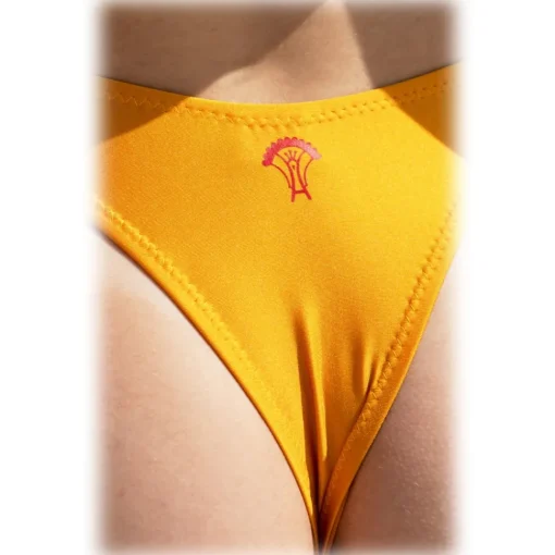 Grace - Grazia Di Miceli - "Kyoto" Mustard Crossover Bikini - Luxury Collection - Made in Italy - High Quality - Avvenice^ Swimwear