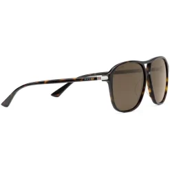 Gucci Eyewear Gucci - Acetate Aviator Sunglasses with Optimal Fit - Acetate Turtle Dark Brown Lenses - - Avvenice