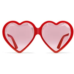 Gucci Eyewear Gucci - Acetate Heart Sunglasses with Optimal Fit - Red Heart - - Avvenice