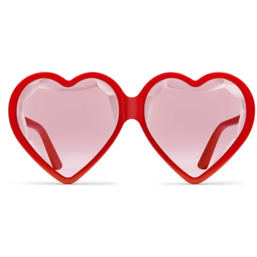 Gucci Eyewear Gucci - Acetate Heart Sunglasses with Optimal Fit - Red Heart - - Avvenice