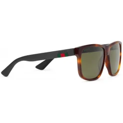 Gucci Eyewear Gucci - Acetate Square Sunglasses - Acetate Turtle Green Lenses - - Avvenice^ Sunglasses & Eyewear