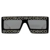 Gucci Eyewear Gucci - Acetate Sunglasses with Mask Frame - Black - - Avvenice
