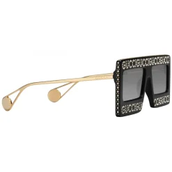 Gucci Eyewear Gucci - Acetate Sunglasses with Mask Frame - Black - - Avvenice