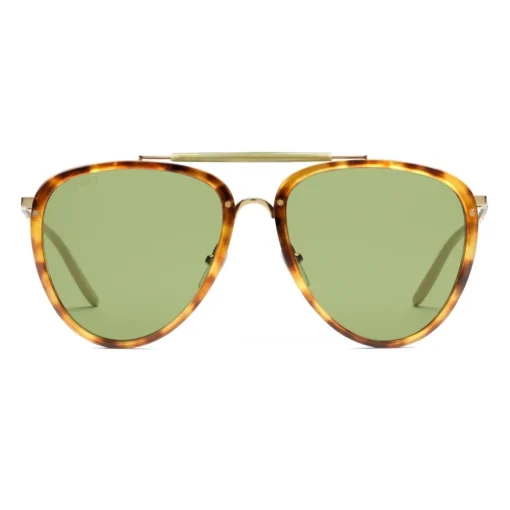 Gucci Eyewear Gucci - Aviator Acetate and Metal Sunglasses - Tortoiseshell - - Avvenice^ Sunglasses & Eyewear