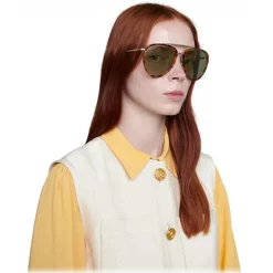 Gucci Eyewear Gucci - Aviator Acetate and Metal Sunglasses - Tortoiseshell - - Avvenice^ Sunglasses & Eyewear