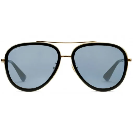 Gucci Eyewear Gucci - Aviator Acetate Sunglasses - Gold Metal with Black Rim Frame - - Avvenice^ Sunglasses & Eyewear