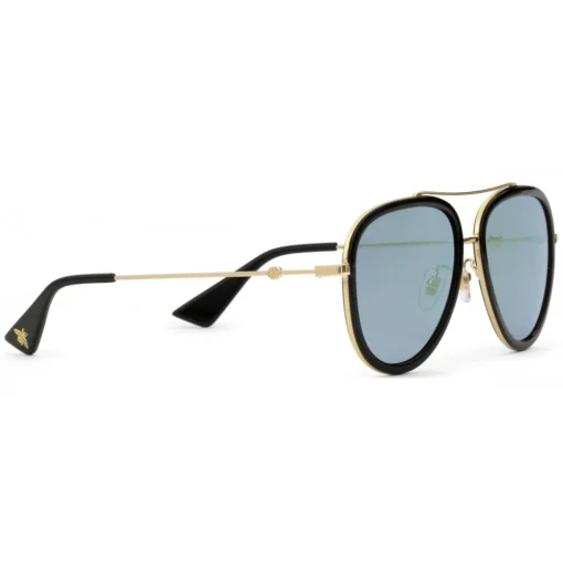 Gucci Eyewear Gucci - Aviator Acetate Sunglasses - Gold Metal with Black Rim Frame - - Avvenice^ Sunglasses & Eyewear