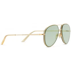 Gucci Eyewear Gucci - Aviator Metal Sunglasses - Gold  with Transparent Yellow Detail - - Avvenice^ Sunglasses & Eyewear