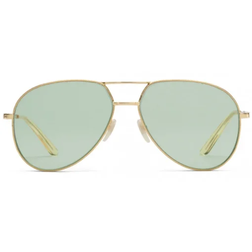 Gucci Eyewear Gucci - Aviator Metal Sunglasses - Gold  with Transparent Yellow Detail - - Avvenice^ Sunglasses & Eyewear