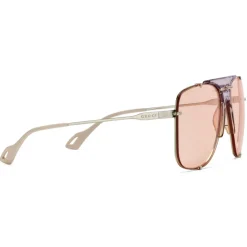 Gucci Eyewear Gucci - Aviator Metal Sunglasses - Gold Lilac - - Avvenice^ Sunglasses & Eyewear