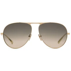 Gucci Eyewear Gucci - Aviator Sunglasses in Metal - Gold Coloured Shaded Brown Lenses - - Avvenice^ Sunglasses & Eyewear