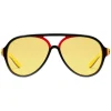 Gucci Eyewear Gucci - Aviator Sunglasses in Multilayer Acetate - Multilayer Black Red Green and Yellow - - Avvenice^ Sunglasses & Eyewear