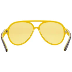 Gucci Eyewear Gucci - Aviator Sunglasses in Multilayer Acetate - Multilayer Black Red Green and Yellow - - Avvenice^ Sunglasses & Eyewear