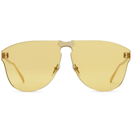 Gucci Eyewear Gucci - Frameless Aviator Sunglasses - Gold Yellow Lenses - - Avvenice