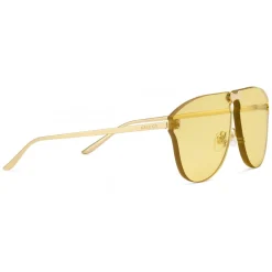 Gucci Eyewear Gucci - Frameless Aviator Sunglasses - Gold Yellow Lenses - - Avvenice