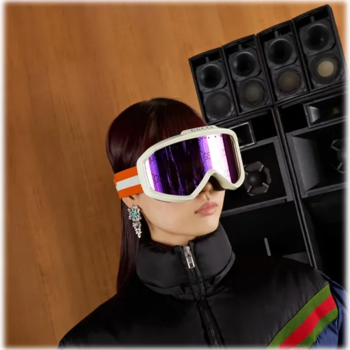 Gucci Eyewear Gucci - GG Ski Mask - Ivory White Orange Pink - - Avvenice