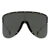 Gucci Eyewear Gucci - Mask Sunglassed with Star Rivets - Black - - Avvenice^ Sunglasses & Eyewear