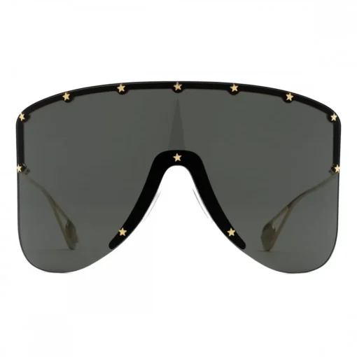 Gucci Eyewear Gucci - Mask Sunglassed with Star Rivets - Black - - Avvenice^ Sunglasses & Eyewear