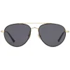 Gucci Eyewear Gucci - Metal Aviator Sunglasses - Shiny Gold with Black Border - - Avvenice^ Sunglasses & Eyewear