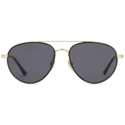 Gucci Eyewear Gucci - Metal Aviator Sunglasses - Shiny Gold with Black Border - - Avvenice^ Sunglasses & Eyewear