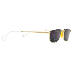 Gucci Eyewear Gucci - Metal Rectangular Sunglasses - Gold GG - - Avvenice^ Sunglasses & Eyewear