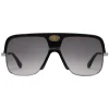 Gucci Eyewear Gucci - Navigator Sunglasses with Double G - Black Acetate and Ruthenium Metal - - Avvenice^ Sunglasses & Eyewear