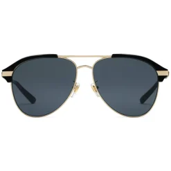 Gucci Eyewear Gucci - Optimal Fit Metal Aviator Sunglasses - Gold Grey Lenses - - Avvenice^ Sunglasses & Eyewear
