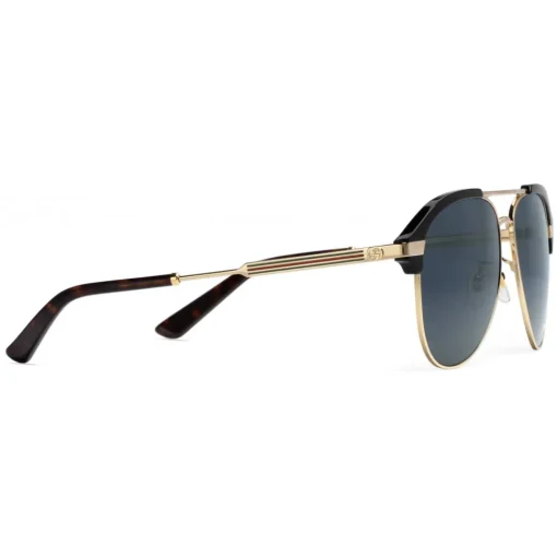 Gucci Eyewear Gucci - Optimal Fit Metal Aviator Sunglasses - Gold Grey Lenses - - Avvenice^ Sunglasses & Eyewear