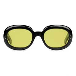 Gucci Eyewear Gucci - Oval Sunglasses in Acetate - Black Yellow - - Avvenice