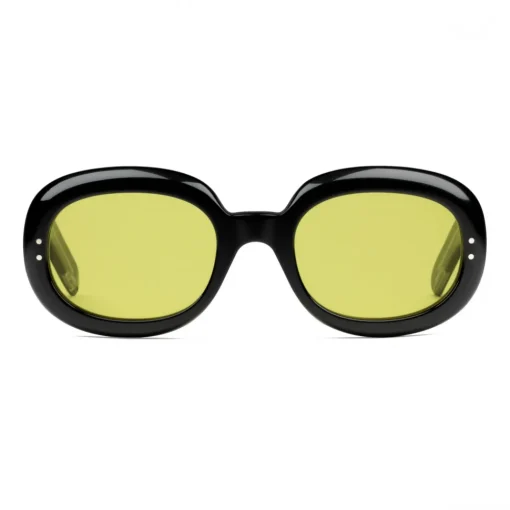 Gucci Eyewear Gucci - Oval Sunglasses in Acetate - Black Yellow - - Avvenice