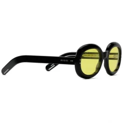 Gucci Eyewear Gucci - Oval Sunglasses in Acetate - Black Yellow - - Avvenice