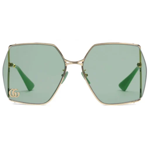 Gucci Eyewear Gucci - Oval-Frame Sunglasses - Gold Light Blue - - Avvenice^ Sunglasses & Eyewear