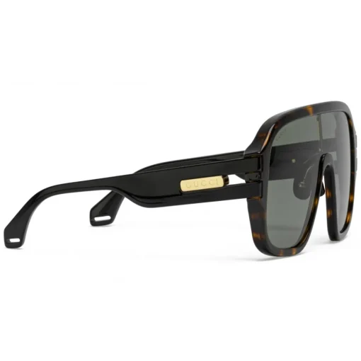 Gucci Eyewear Gucci - Oversize Mask Sunglasses - Tortoiseshell - - Avvenice