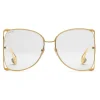 Gucci Eyewear Gucci - Oversized Round Metal Glasses - Gold - - Avvenice^ Sunglasses & Eyewear